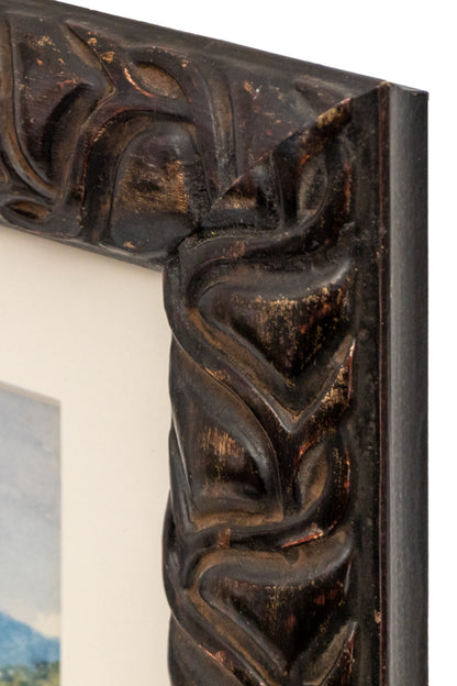 Untitled (Mountain Landscape with Creek and Snowy Peaks), Painting, circa 1960