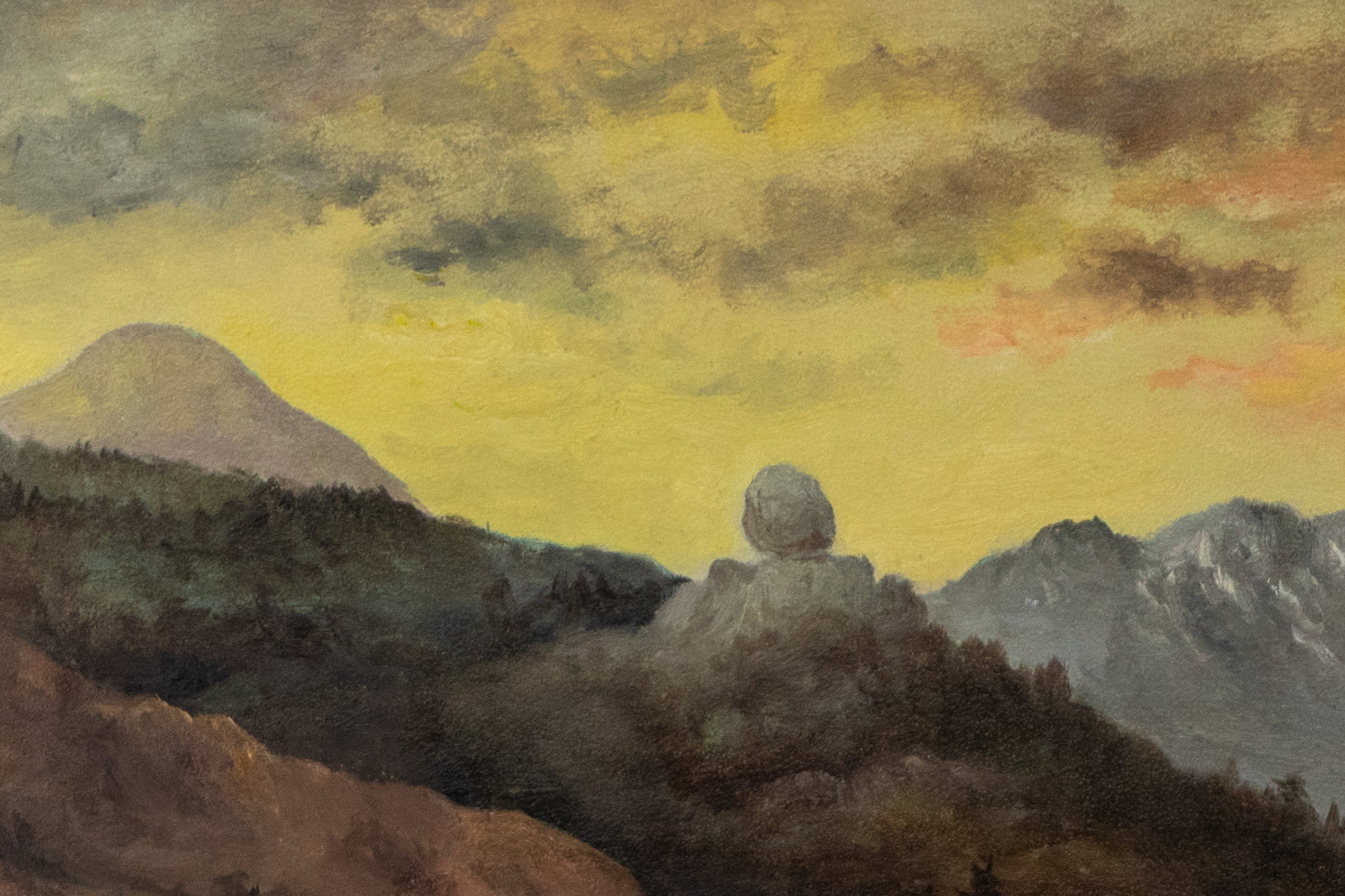 Pikes Peak (Mountain Landscape at Sunset), Painting, circa 1890