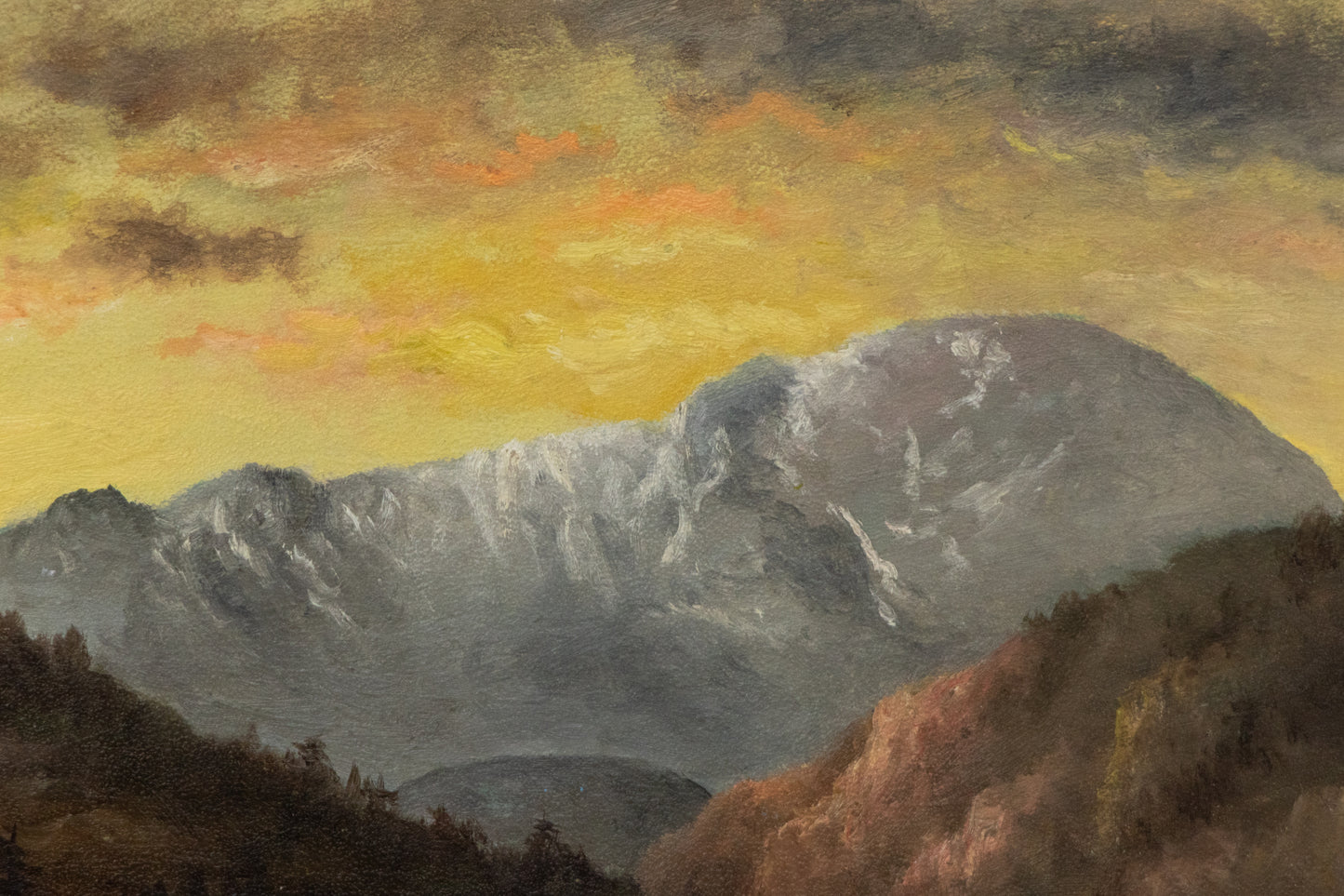 Pikes Peak (Mountain Landscape at Sunset), Painting, circa 1890