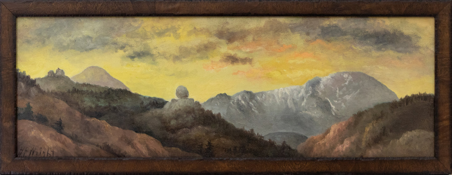 Pikes Peak (Mountain Landscape at Sunset), Painting, circa 1890