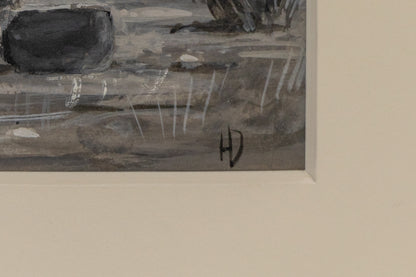 Untitled (Cowboy & Longhorns), Painting