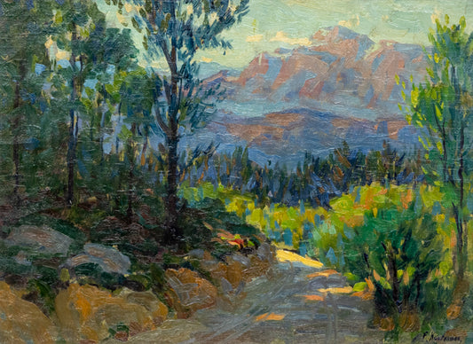 Ferdinand Kaufmann (1864-1942) artwork for sale. Mt. Evans, Colorado (Mountain Landscape, Painting, circa 1920-1940, Denver, Colorado, Art Gallery)