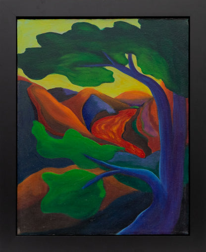 Pacheco Canyon, Santa Fe (New Mexico Landscape), Painting, 1988