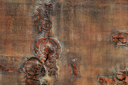 Transfiguration (Abstract composition in Beige, Yellow, and Rust), Painting, circa 1960-1970