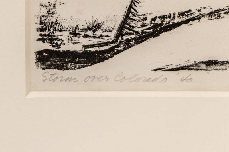 Storm Over Colorado, Print, 1945