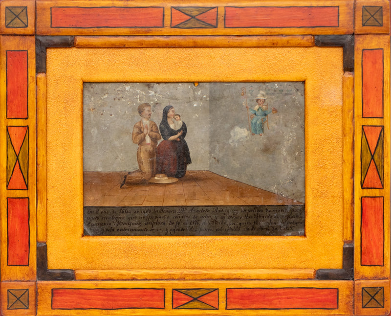 Ex Voto; Miraculous Intervention of a Difficult Pregnacy, Retablo, 1869