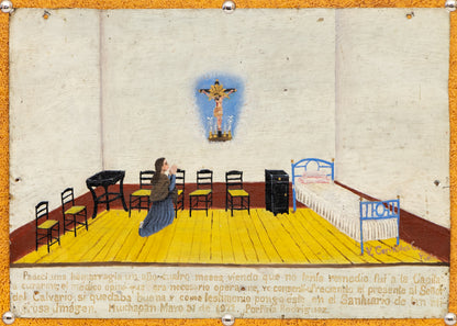 Ex Voto; Holy Tribute for the Return to Good Health, Retablo, dated 1922