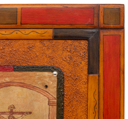 Ex Voto; Holy Tribute for Saving a Brother, Retablo, circa 1925