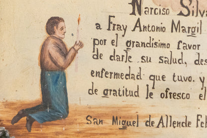 Ex Voto; Holy Tribute for the Return of Good Health, Retablo, 1944