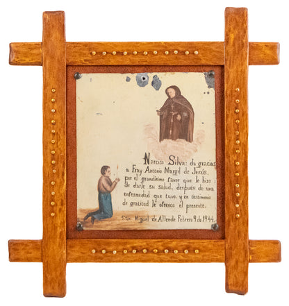 Ex Voto; Holy Tribute for the Return of Good Health, Retablo, 1944