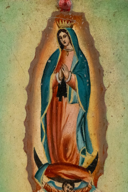 Ex Voto; Holy Tribute for the Healing of a Son, Retablo, circa 1940