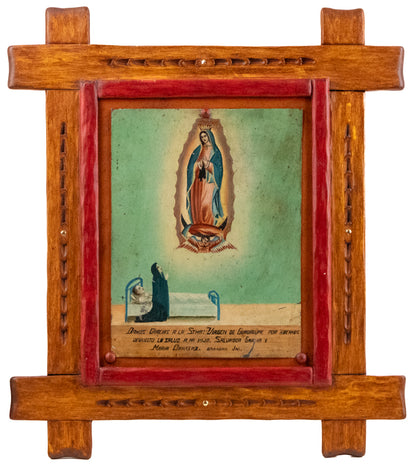 Ex Voto; Holy Tribute for the Healing of a Son, Retablo, circa 1940