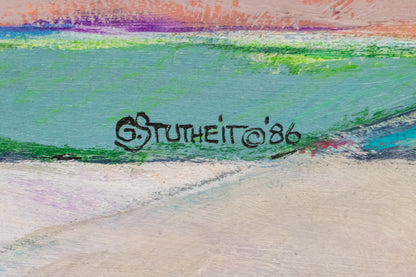 Sideboards & Sails (Abstract from the Aegean Series), Painting, dated 1986