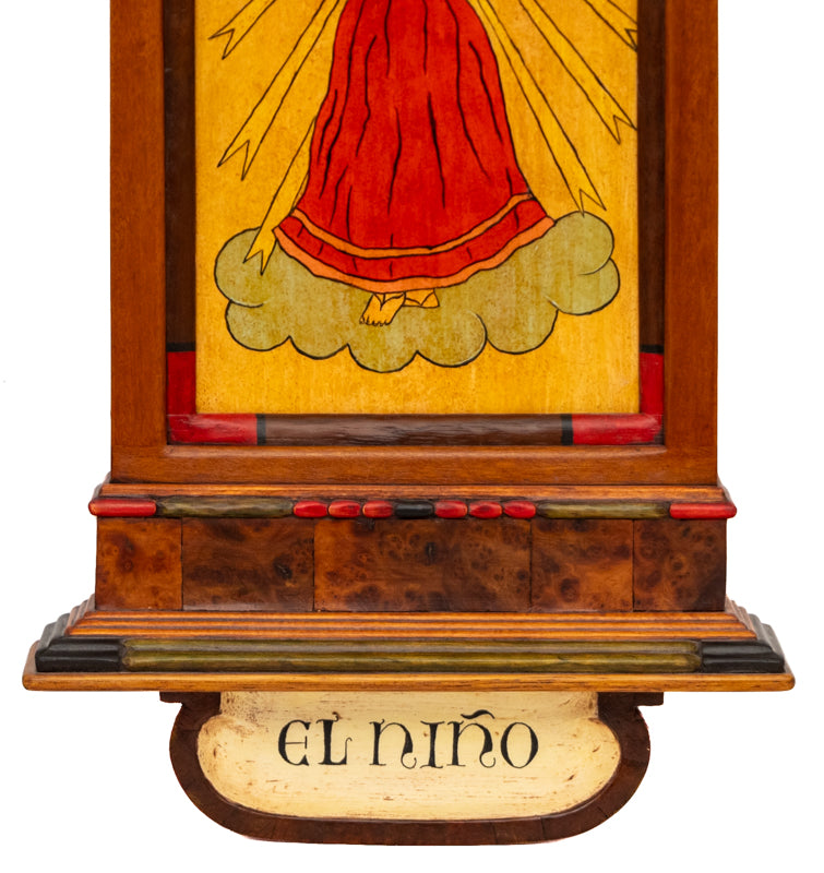El Nino (Boy on Cloud), Retablo, dated 2021