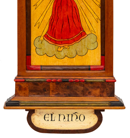 El Nino (Boy on Cloud), Retablo, dated 2021