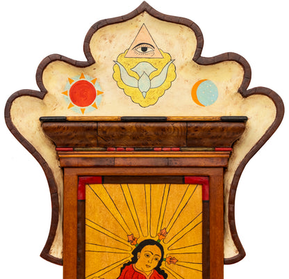 El Nino (Boy on Cloud), Retablo, dated 2021