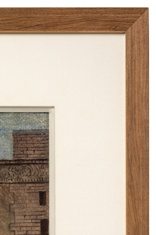 When the Bells Chime (New York City, NY), Painting, dated 1939, Ethel Magafan (1916-1993), Painting, 21 ¼ x 14 ¾ inches, Shipbox: ShipBox-M, Vertical, Medium, Framed, watercolor, paper, dated 1939, 1900-1949, 1930s, 20th CENTURY (1900-1999), Ethel, Magafan, Architecture & Cityscapes, Mid-Century Modern, Broadmoor Art Academy - Colorado Springs Fine Arts Center, Fine Art
