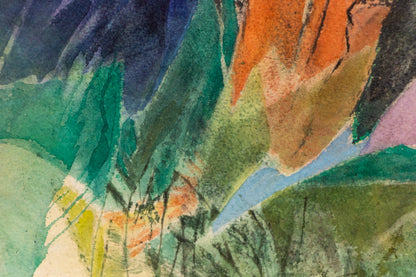 High Above the Valley (Colorado), Painting, circa 1970