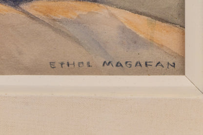 Above the Plains (Semi Abstract Colorado Landscape), Painting, circa 1970