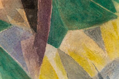 Evening Mountain (Colorado), Painting, circa 1970
