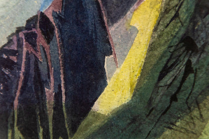 Evening Mountain (Colorado), Painting, circa 1970