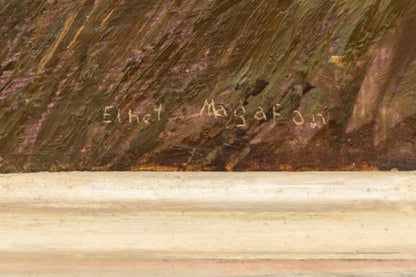 Hillside, Painting, dated 1946, Ethel Magafan (1916-1993), Painting, 10 x 12 inches, Shipbox: ShipBox-S, Horizontal, Small, Framed, oil, dated 1946, 1900-1949, 1940s, 20th CENTURY (1900-1999), Ethel, Magafan, Autumn (Fall), Landscape, Women Artists, Fine Art