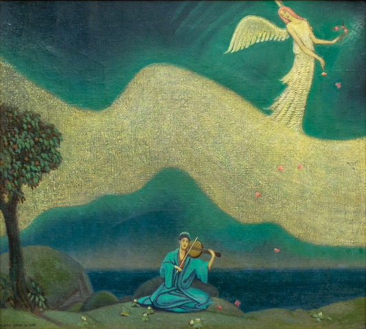 The Shining Angel of Remembrance, Painting, circa 1920