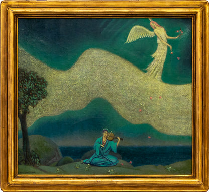 The Shining Angel of Remembrance, Painting, circa 1920