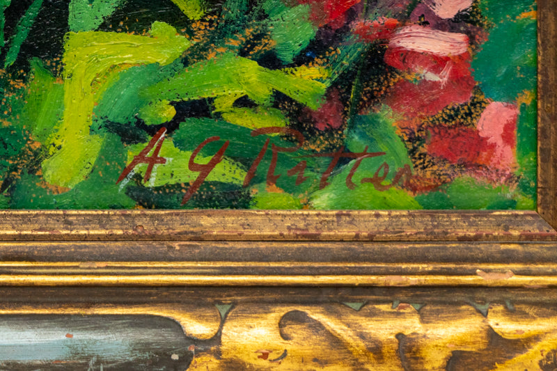 No. 2 White and Pink Phlox, Painting, circa 1920