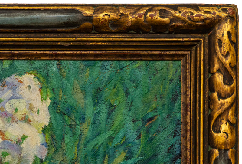 No. 2 White and Pink Phlox (Flowers in a Garden), Painting, circa 1920