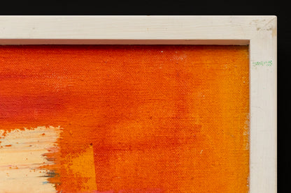 Change World (Abstract in Red, Orange, Black, Yellow, and Blue), Painting, dated 1964