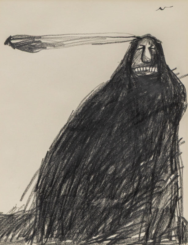 Indiscernible artwork for sale. Untitled (Native American Portrait), , dated 2009