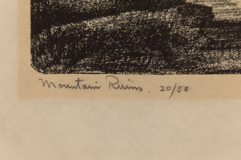 Mountain Ruins (Ruins of Central City, Colorado), Drawing, dated 1932