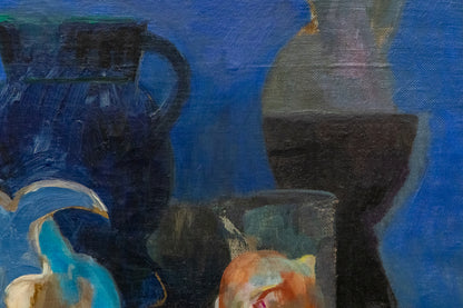 Untitled (Still Life with Bowl of Fruit), Painting, dated 1957