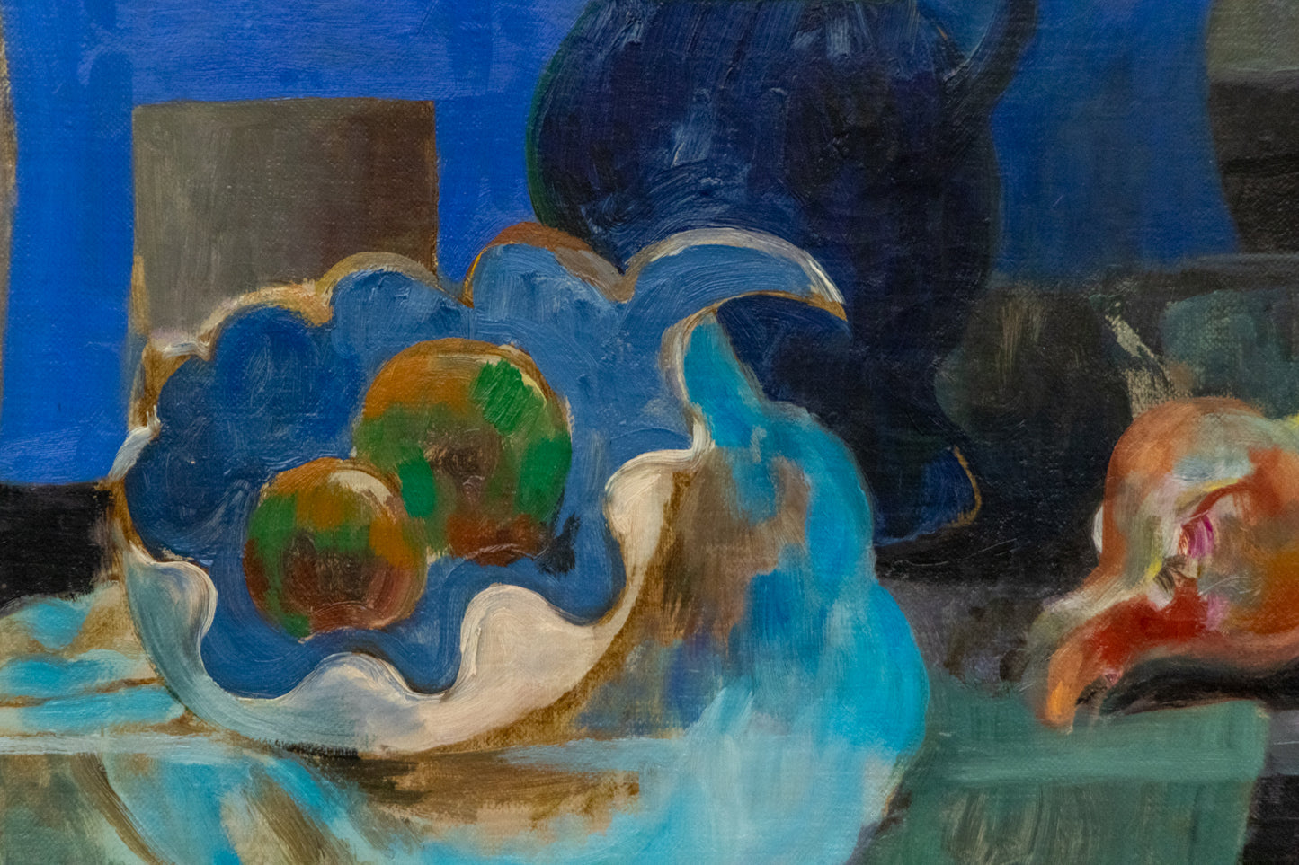 Untitled (Still Life with Bowl of Fruit), Painting, dated 1957