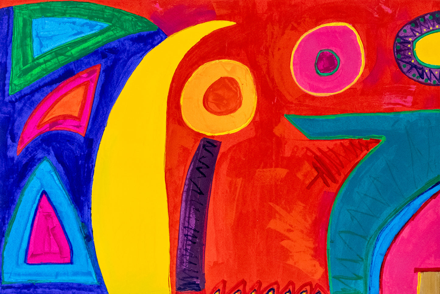 Untitled (Abstract Diptych), Painting, dated 1998