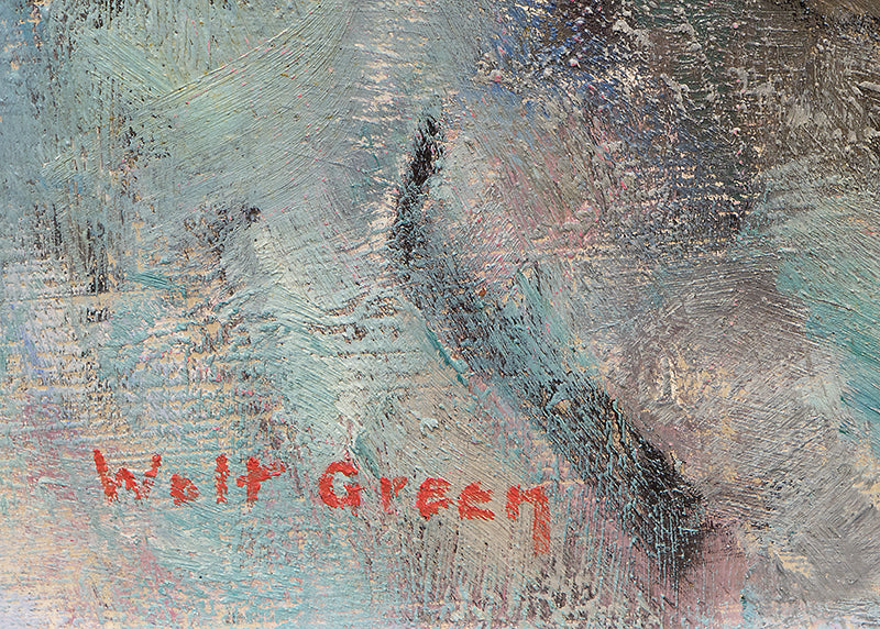 Abandoned Gold Mine, Cripple Creek (Colorado Mountain Landscape), Painting, circa 1927, Ernest Lawson (1873-1939), vintage fine art, Horizontal, Medium, Framed, oil, canvas, circa 1927, 1900-1949, 1920s, 20th CENTURY (1900-1999), Ernest, Lawson, American Impressionism, Fauvism & Plein Air, Landscape, Mountains, Broadmoor Art Academy - Colorado Springs Fine Arts Center, Colorado, 16 x 20 inches