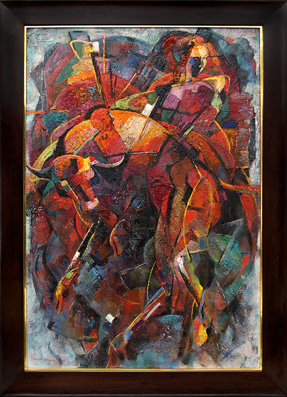 Abandoned Gold Mine, Cripple Creek (Colorado Mountain Landscape), Painting, circa 1927, Ernest Lawson (1873-1939), vintage fine art, Horizontal, Medium, Framed, oil, canvas, circa 1927, 1900-1949, 1920s, 20th CENTURY (1900-1999), Ernest, Lawson, American Impressionism, Fauvism & Plein Air, Landscape, Mountains, Broadmoor Art Academy - Colorado Springs Fine Arts Center, Colorado, 16 x 20 inches