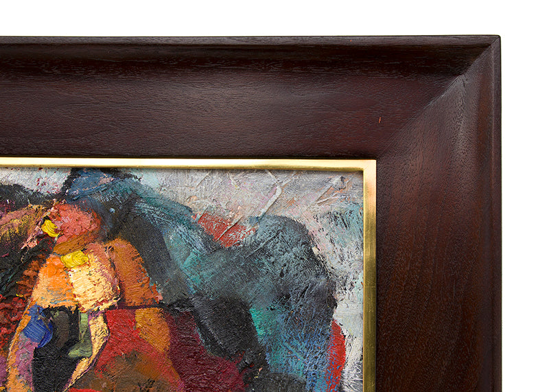 Abandoned Gold Mine, Cripple Creek (Colorado Mountain Landscape), Painting, circa 1927, Ernest Lawson (1873-1939), vintage fine art, Horizontal, Medium, Framed, oil, canvas, circa 1927, 1900-1949, 1920s, 20th CENTURY (1900-1999), Ernest, Lawson, American Impressionism, Fauvism & Plein Air, Landscape, Mountains, Broadmoor Art Academy - Colorado Springs Fine Arts Center, Colorado, 16 x 20 inches