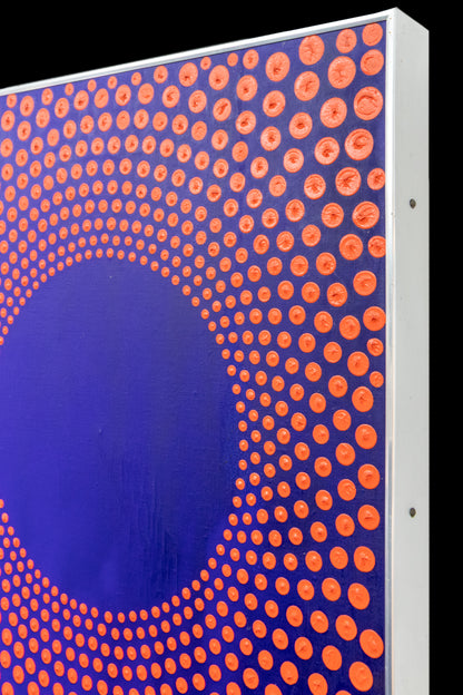 Blue Openings in Red Space, No. 3 (Open Sun Series), Painting, dated 1971