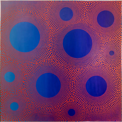 Blue Openings in Red Space, No. 3 (Open Sun Series), Painting, dated 1971