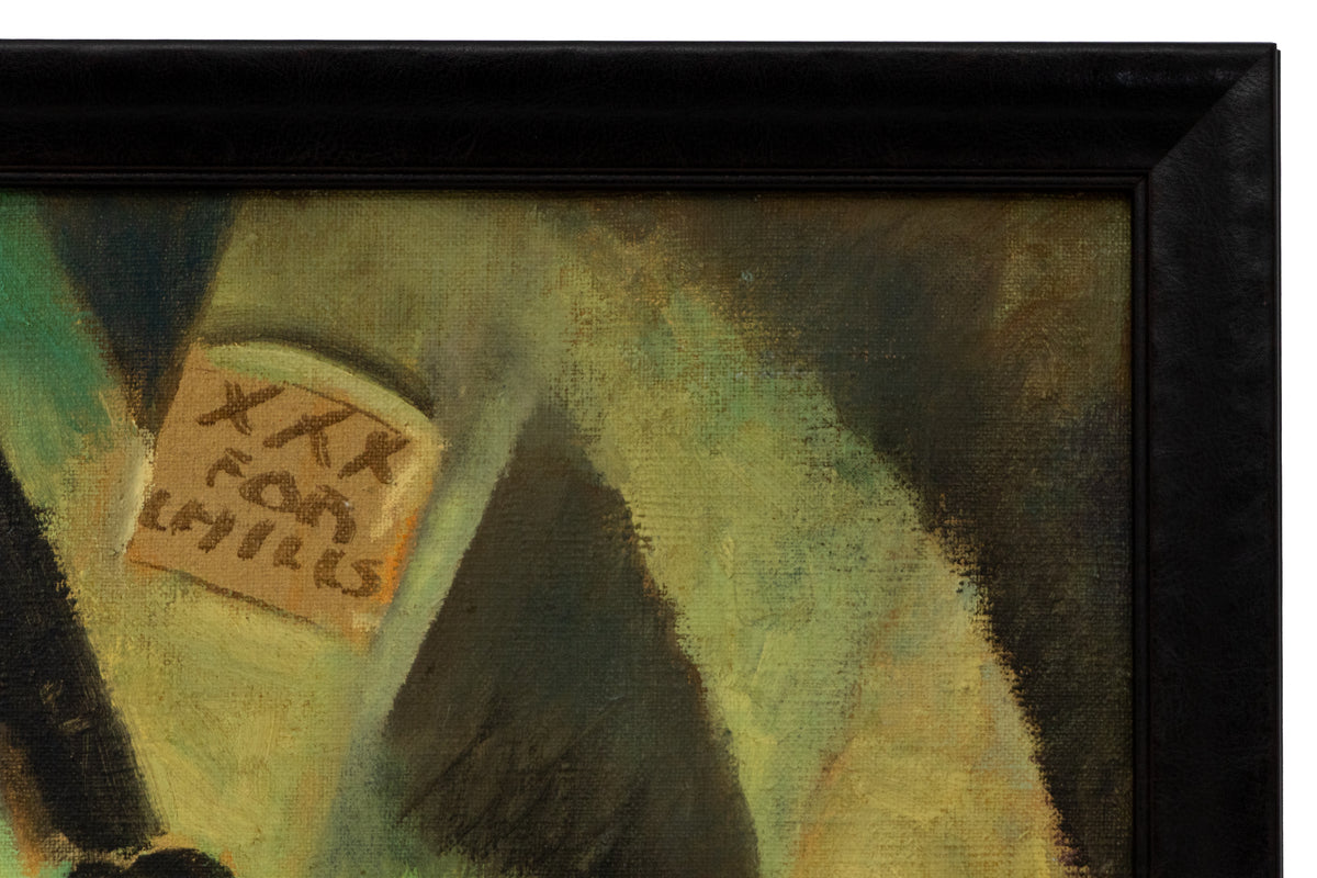 Untitled (Wrestling Match, XXX For Chilis), Painting, circa 1940