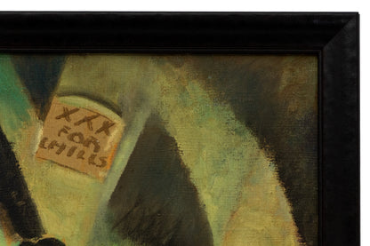 Untitled (Wrestling Match, XXX For Chilis), Painting, circa 1940