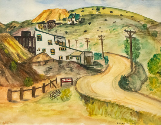 Indiscernible artwork for sale. Blackhawk, Painting, dated 1943