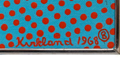 Cadmium Scarlet on Cerulean, No. 8 (Geometric Abstraction), Painting, dated 1968
