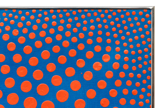 Cadmium Scarlet on Cerulean, No. 8 (Geometric Abstraction), Painting, dated 1968