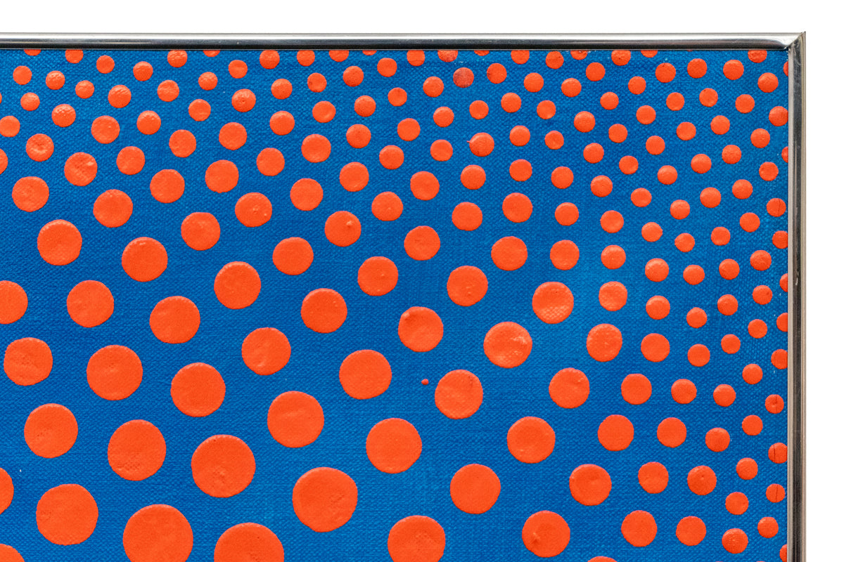Cadmium Scarlet on Cerulean, No. 8 (Geometric Abstraction), Painting, dated 1968