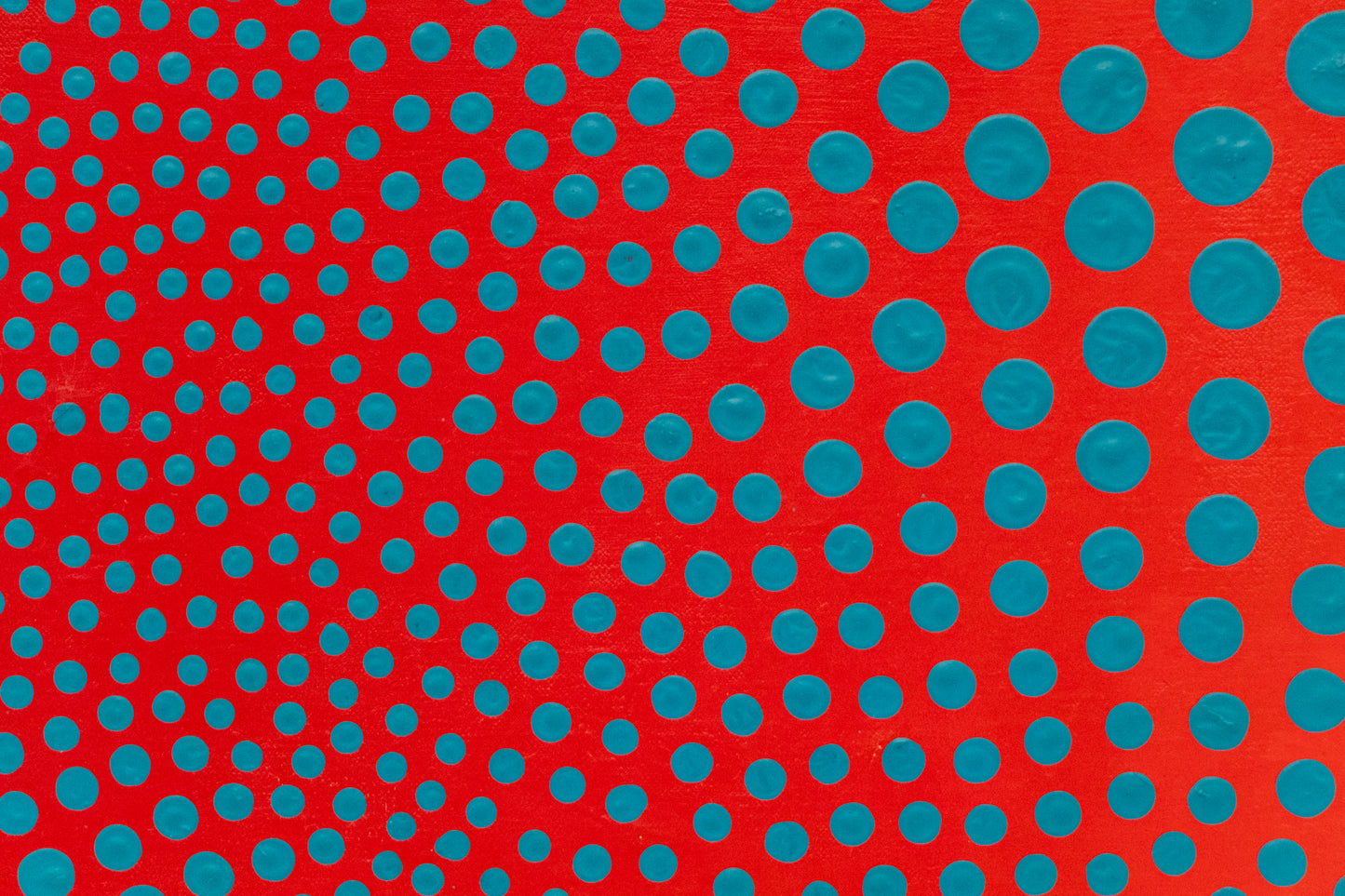 Vibrations of Cerulean on Scarlet, #10, Painting, dated 1968