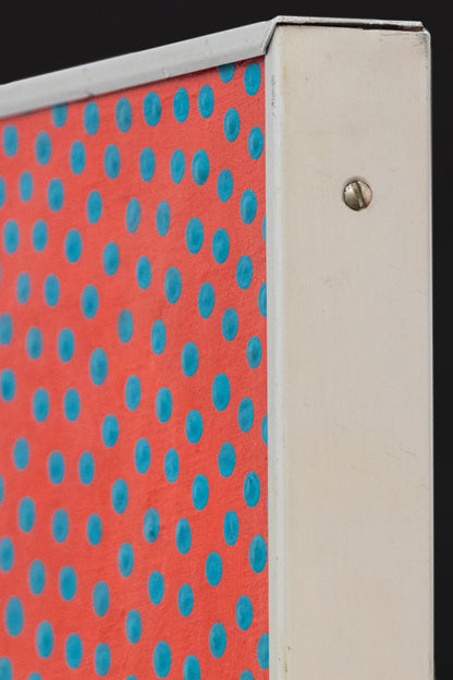 Vibrations of Cerulean on Scarlet, #10, Painting, dated 1968