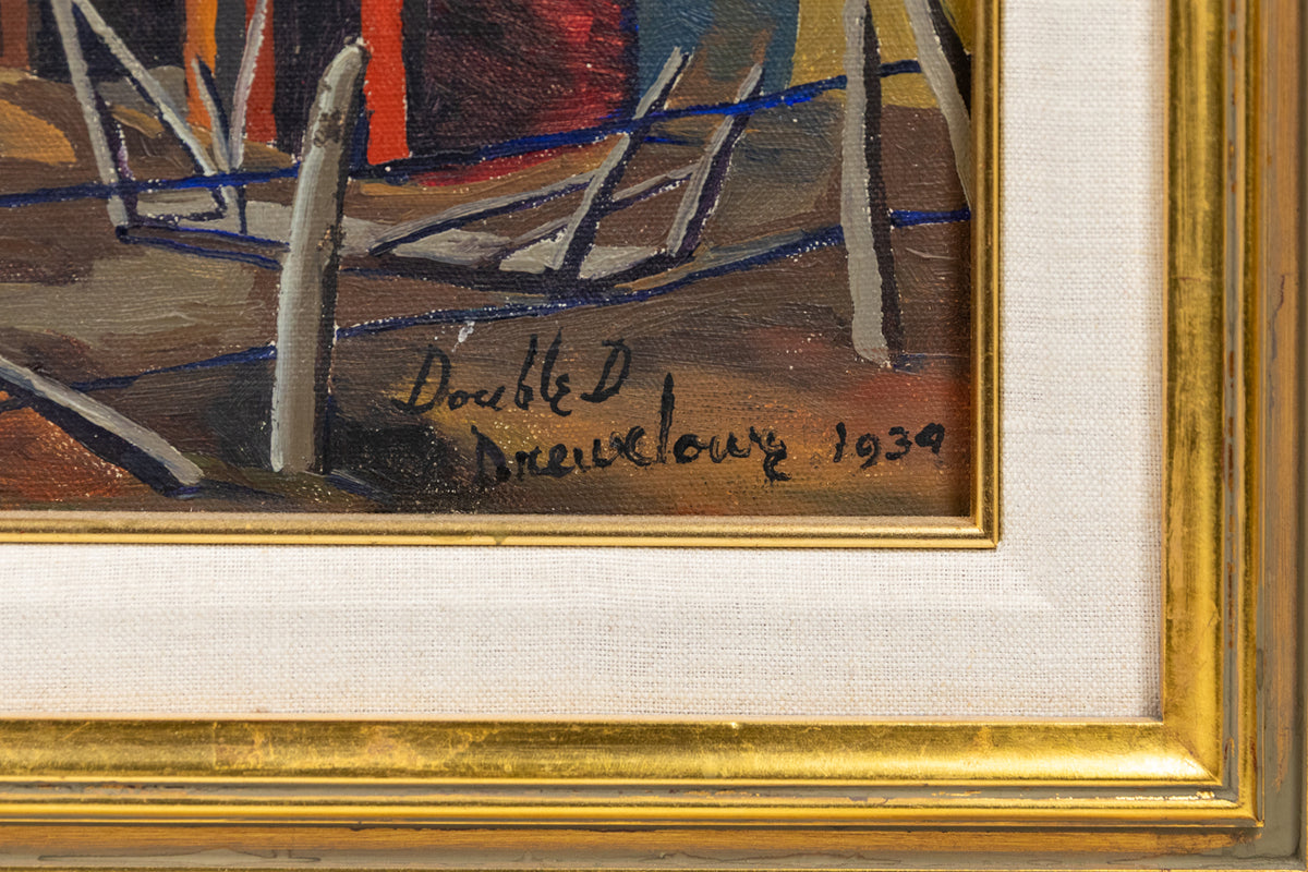 Double D Ranch, Painting, dated 1934